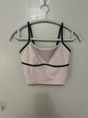 JoyLab Women's Piped Cropped Support Tank Top